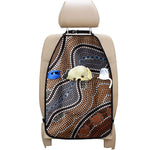 Australia River Aboriginal Dot Print Car Seat Organizers