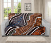 Australia River Aboriginal Dot Print Futon Protector