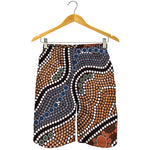 Australia River Aboriginal Dot Print Men's Shorts