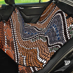 Australia River Aboriginal Dot Print Pet Car Back Seat Cover