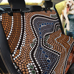 Australia River Aboriginal Dot Print Pet Car Back Seat Cover