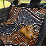 Australia River Aboriginal Dot Print Pet Car Back Seat Cover