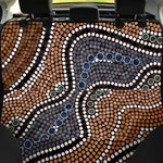 Australia River Aboriginal Dot Print Pet Car Back Seat Cover