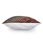 Australia River Aboriginal Dot Print Pillow Cover