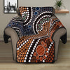 Australia River Aboriginal Dot Print Recliner Protector