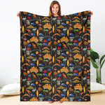 Australia Symbols Pattern Print Blanket