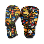 Australia Symbols Pattern Print Boxing Gloves