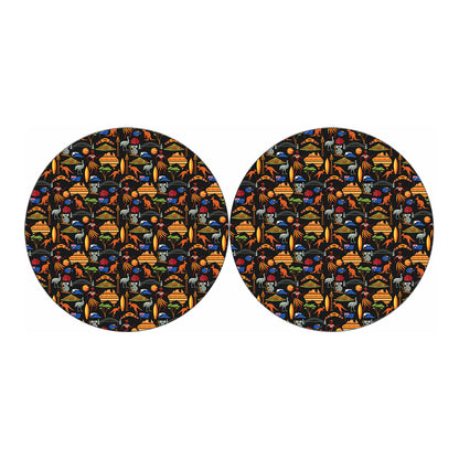 Australia Symbols Pattern Print Car Coasters