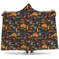 Australia Symbols Pattern Print Hooded Blanket