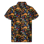 Australia Symbols Pattern Print Men's Short Sleeve Shirt