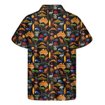 Australia Symbols Pattern Print Men's Short Sleeve Shirt