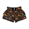 Australia Symbols Pattern Print Muay Thai Boxing Shorts