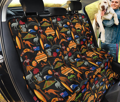 Australia Symbols Pattern Print Pet Car Back Seat Cover