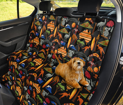 Australia Symbols Pattern Print Pet Car Back Seat Cover