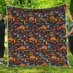 Australia Symbols Pattern Print Quilt