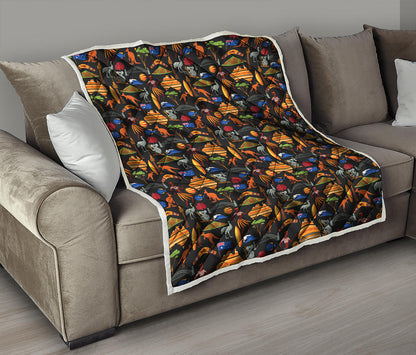 Australia Symbols Pattern Print Quilt