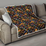 Australia Symbols Pattern Print Quilt