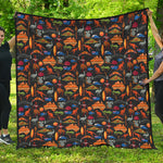 Australia Symbols Pattern Print Quilt