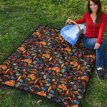 Australia Symbols Pattern Print Quilt