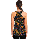 Australia Symbols Pattern Print Women's Racerback Tank Top