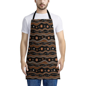 Australian Aboriginal Art Pattern Print Apron