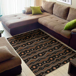 Australian Aboriginal Art Pattern Print Area Rug