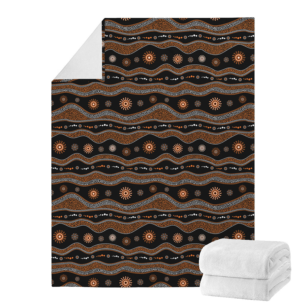 Australian Aboriginal Art Pattern Print Blanket