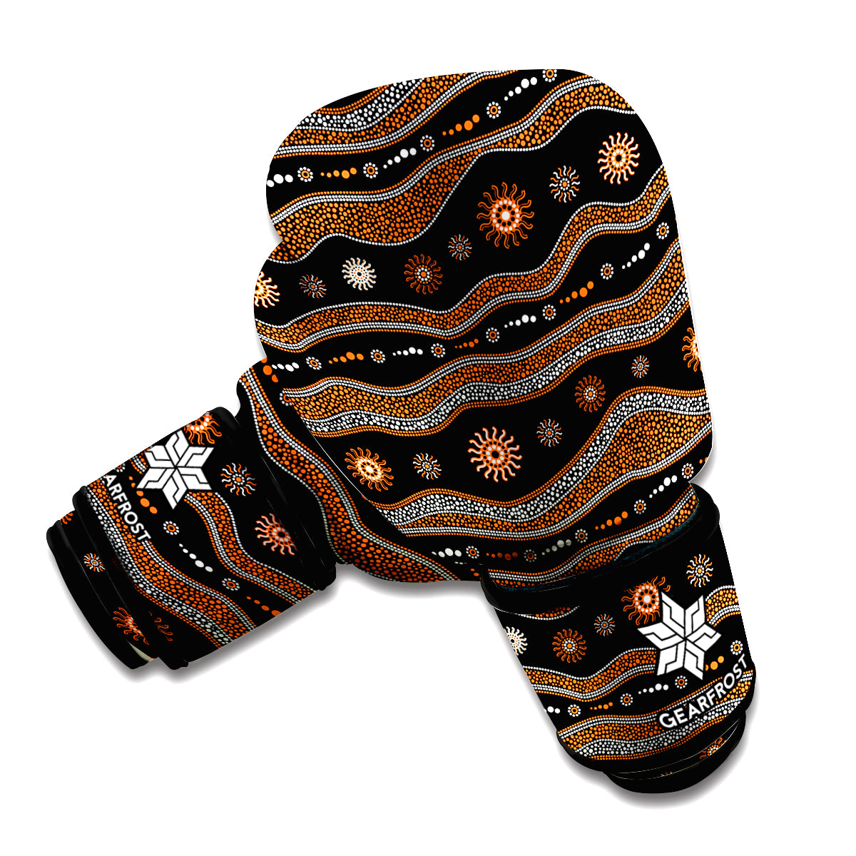 Australian Aboriginal Art Pattern Print Boxing Gloves