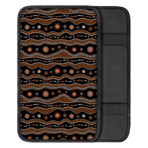 Australian Aboriginal Art Pattern Print Car Center Console Cover