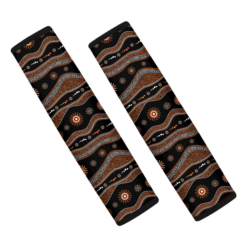 Australian Aboriginal Art Pattern Print Car Seat Belt Covers