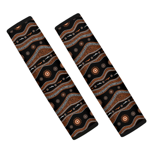Australian Aboriginal Art Pattern Print Car Seat Belt Covers