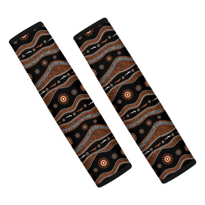 Australian Aboriginal Art Pattern Print Car Seat Belt Covers