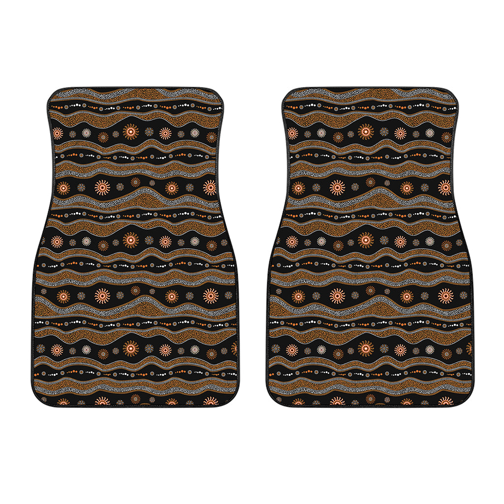 Australian Aboriginal Art Pattern Print Front Car Floor Mats