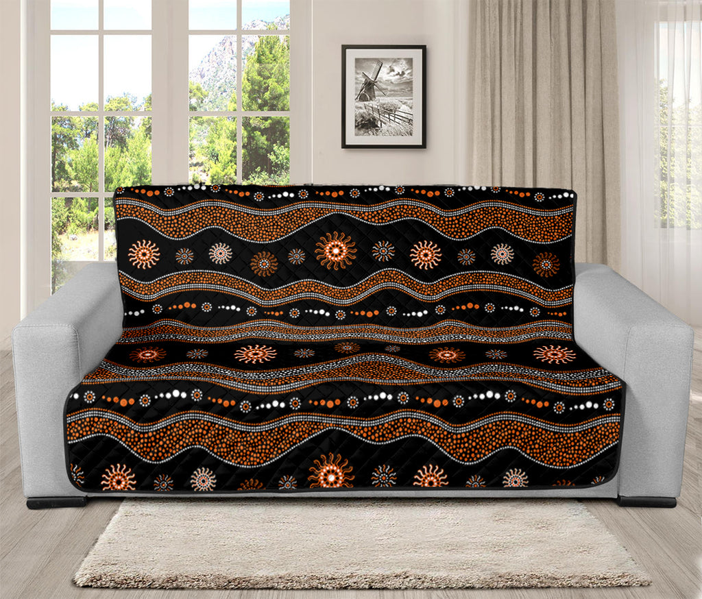 Australian Aboriginal Art Pattern Print Futon Protector