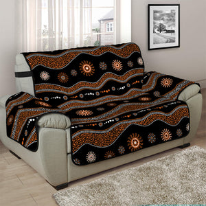 Australian Aboriginal Art Pattern Print Half Sofa Protector