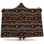 Australian Aboriginal Art Pattern Print Hooded Blanket