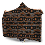 Australian Aboriginal Art Pattern Print Hooded Blanket