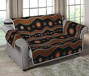 Australian Aboriginal Art Pattern Print Loveseat Protector