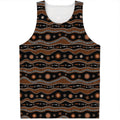 Australian Aboriginal Art Pattern Print Men's Tank Top
