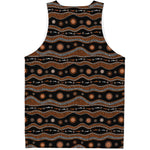 Australian Aboriginal Art Pattern Print Men's Tank Top