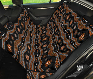 Australian Aboriginal Art Pattern Print Pet Car Back Seat Cover