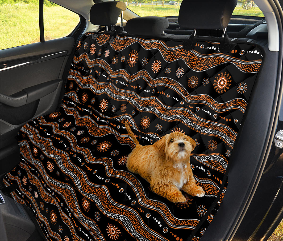 Australian Aboriginal Art Pattern Print Pet Car Back Seat Cover