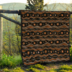 Australian Aboriginal Art Pattern Print Quilt