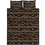 Australian Aboriginal Art Pattern Print Quilt Bed Set