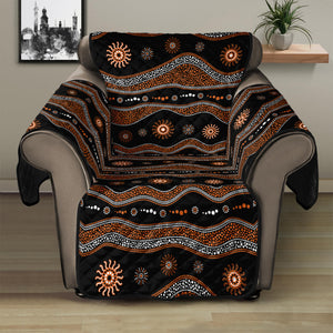 Australian Aboriginal Art Pattern Print Recliner Protector