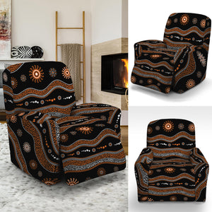 Australian Aboriginal Art Pattern Print Recliner Slipcover