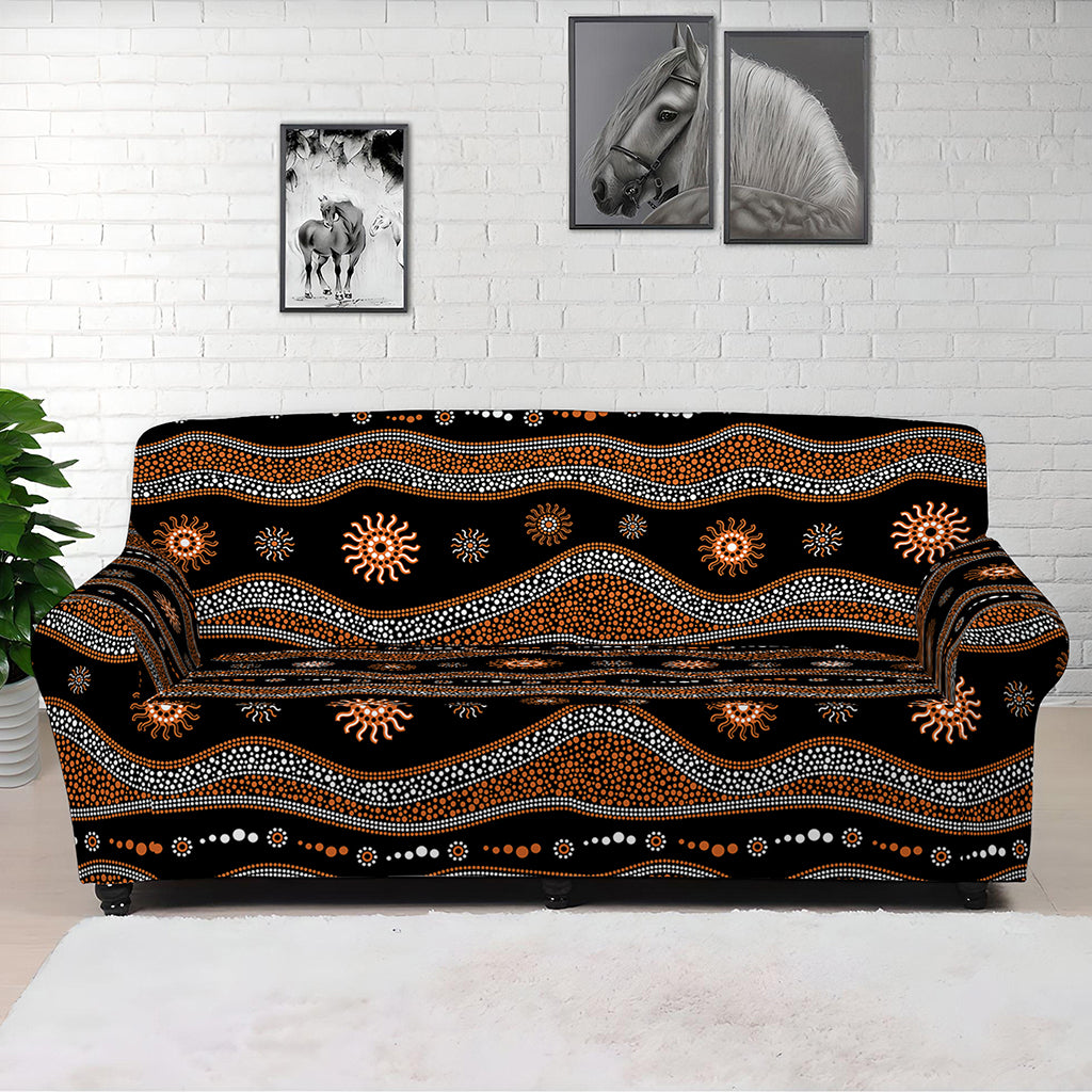 Australian Aboriginal Art Pattern Print Sofa Cover