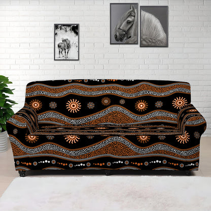 Australian Aboriginal Art Pattern Print Sofa Cover