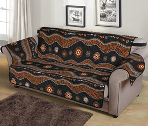 Australian Aboriginal Art Pattern Print Sofa Protector