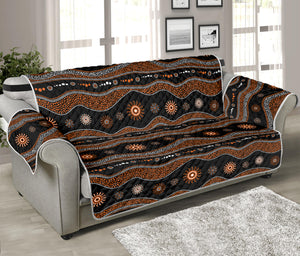 Australian Aboriginal Art Pattern Print Sofa Protector